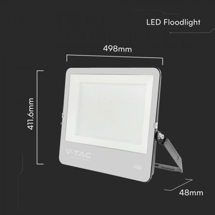 Proyector LED/300W/230V 4000K IP65 negro