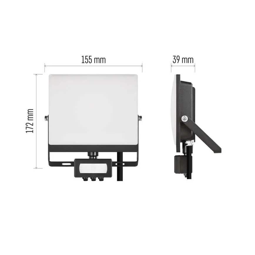 Proyector LED con sensor de movimiento y de crepúsculo TAMBO EVO LED/30W/230V 4000K IP44 negro