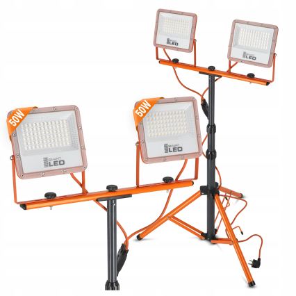 Proyector LED con soporte 2xLED/50W/230V 4500K IP65 naranja