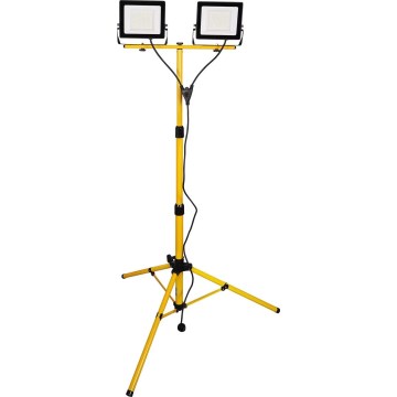 Proyector LED con soporte 2xLED/50W/230V 6500K IP65 amarillo