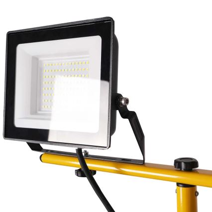 Proyector LED con soporte 2xLED/50W/230V 6500K IP65 amarillo