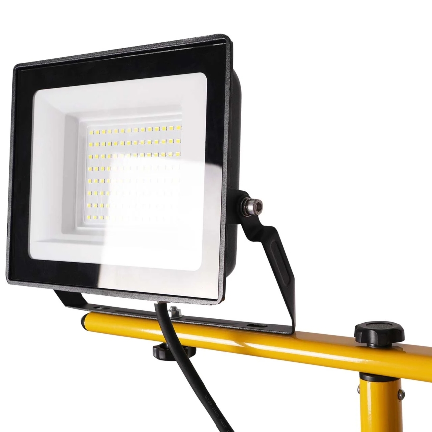 Proyector LED con soporte 2xLED/50W/230V 6500K IP65 amarillo