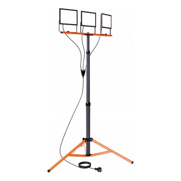 Proyector LED con soporte 3xLED/100W/230V 4500K IP65 negro/naranja