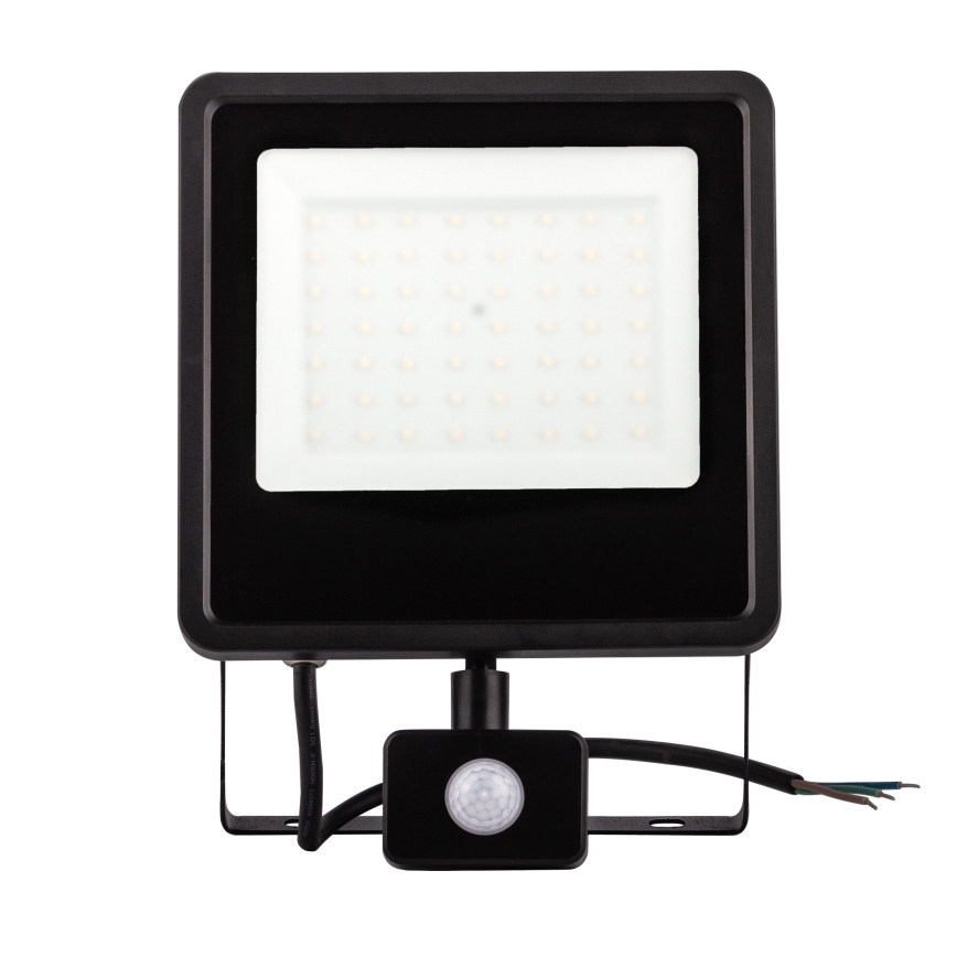 Proyector LED de exterior con sensor LED/100W/230V 4000K IP65 negro