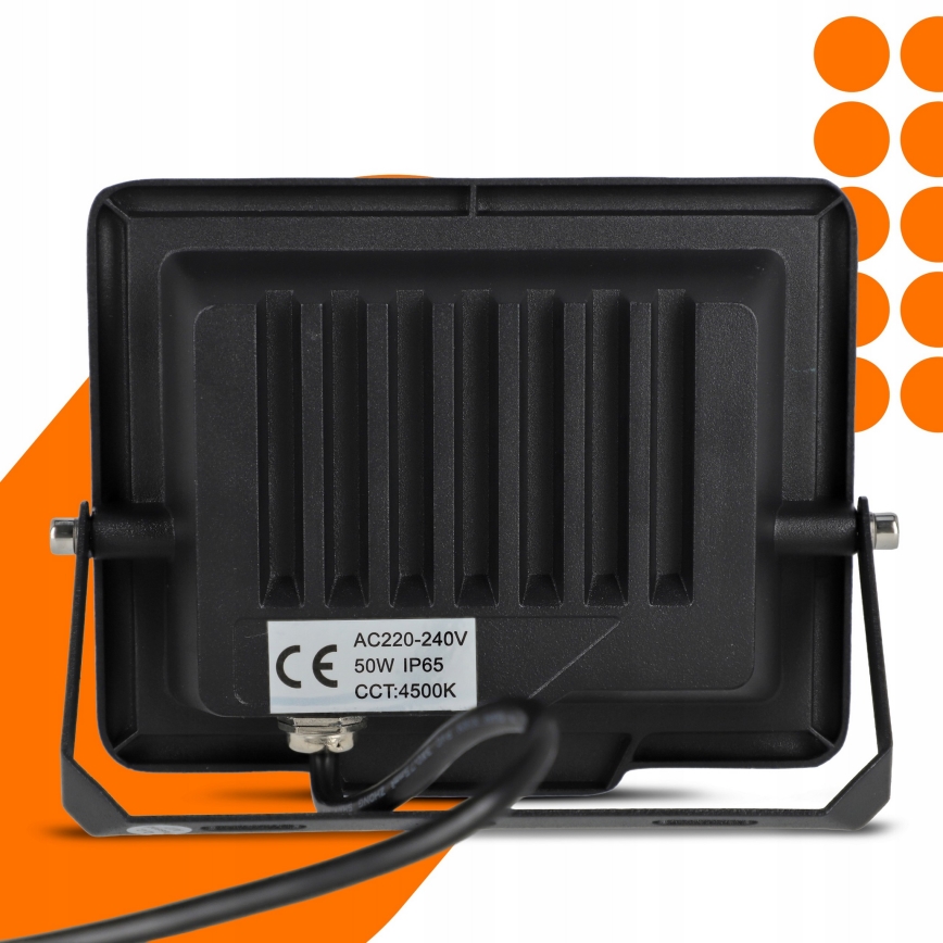 Proyector LED exterior 50W/230V 4500K IP65 negro