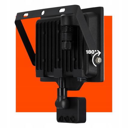 Proyector LED exterior con sensor de movimiento y de crepúsculo LED/50W/230V 4500K IP65 negro
