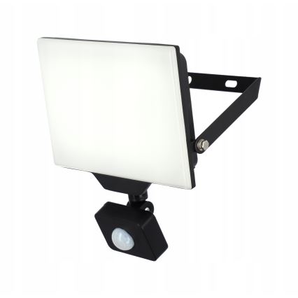 Proyector LED exterior con sensor de movimiento y de crepúsculo LED/50W/230V 4500K IP65 negro
