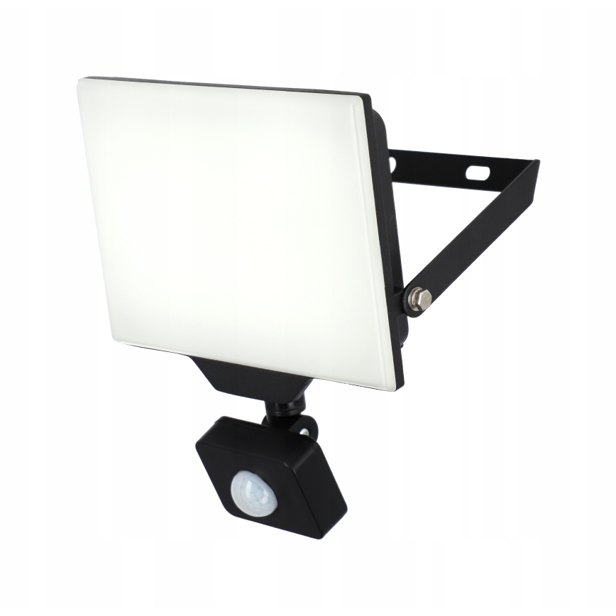Proyector LED exterior con sensor de movimiento y de crepúsculo LED/50W/230V 4500K IP65 negro