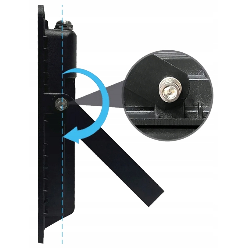 Foco LED exterior con sensor de movimiento y sensor crepuscular LED/100W/230V 4500K IP65 negro