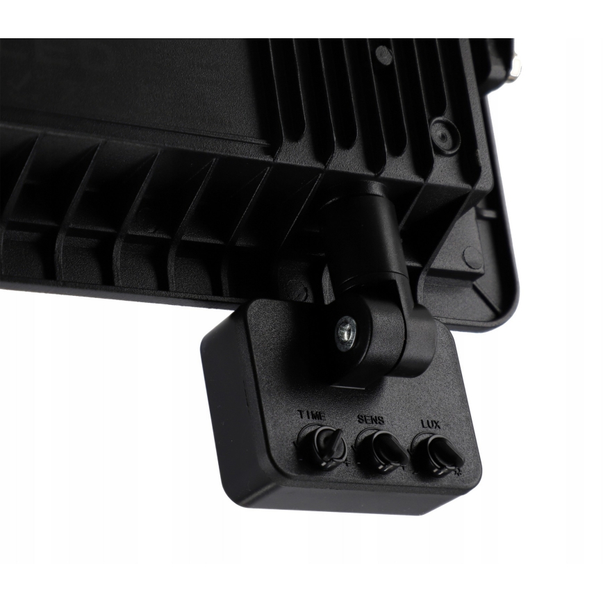 Foco LED exterior con sensor de movimiento y sensor crepuscular LED/100W/230V 4500K IP65 negro