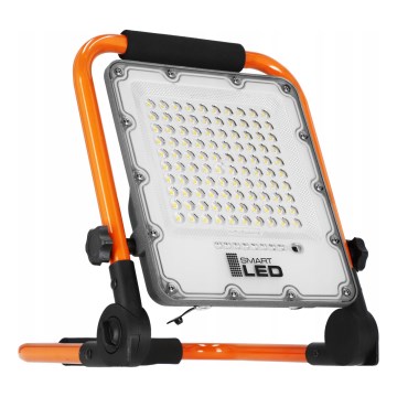 Proyector LED recargable con trípode LED/50W/3,2V 4500K 5000 mAh IP65 naranja