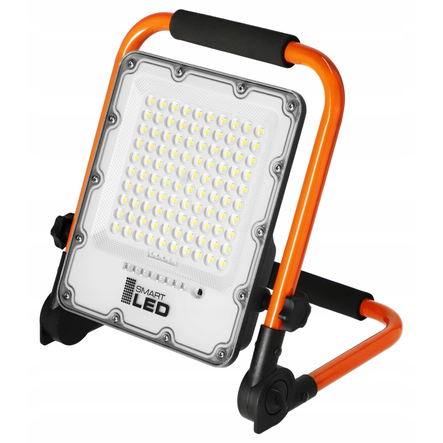 Proyector LED recargable con trípode LED/50W/3,2V 4500K 5000 mAh IP65 naranja