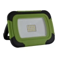 Proyector LED recargable y regulable SAMSUNG CHIP + función SOS LED/20W/3,7V/USB IP44 4000K 7200 mAh verde