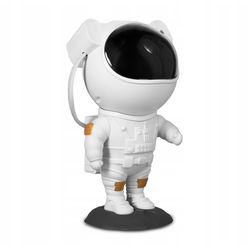 Proyector LED RGB LED/5W/5V astronauta + mando a distancia