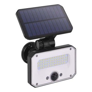 Proyector LED solar con sensor de movimiento SPILO LED/3,7V 3600mAh 4000K IP54 + control remoto