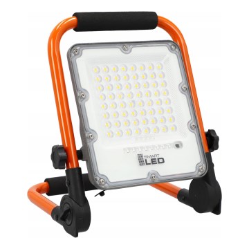 Proyector recargable LED con soporte LED/30W/3,2V 4500K 5000 mAh IP65 naranja