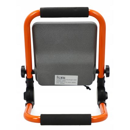 Proyector recargable LED con soporte LED/30W/3,2V 4500K 5000 mAh IP65 naranja