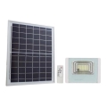 Proyector solar LED para exterior LED/12W/3,2V IP65 6400K + control remoto