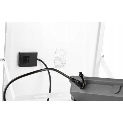 Reflector solar LED regulable LED/150W/3,2V 5000K 15000 mAh IP65 negro + mando a distancia