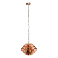 PTMD - Lámpara colgante con cadena ZANTH 1xE27/40W/230V, diámetro 42 cm, acabado cobre