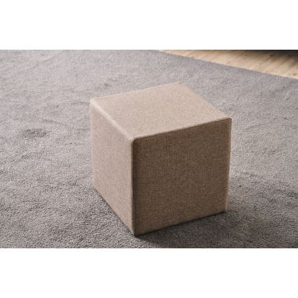 Puf CUBI 40 x 40 cm marrón