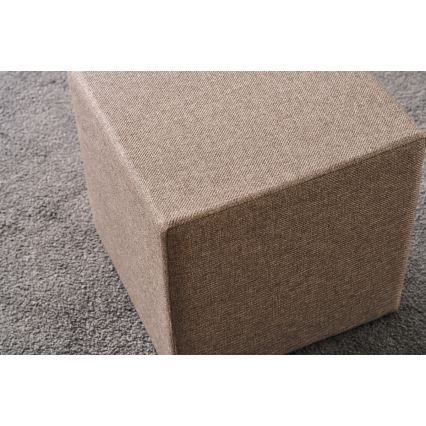 Puf CUBI 40 x 40 cm marrón