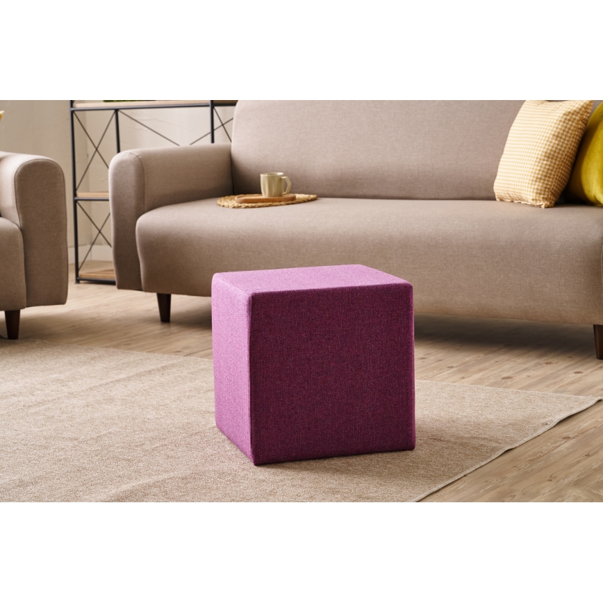 Puf CUBI 40x40 cm rosa