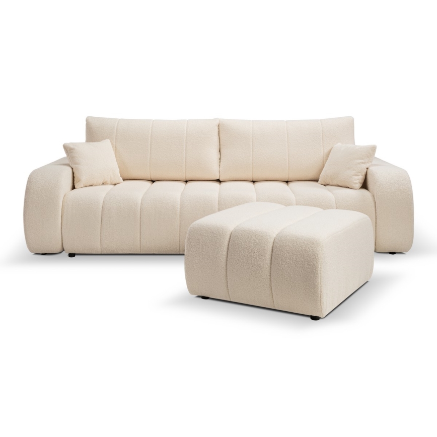 Puf DESIO 82x75 cm beige