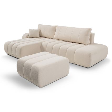 Puf DESIO 82x75 cm beige