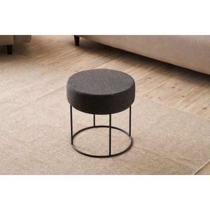 Puf RELO Ø 40 cm marrón oscuro