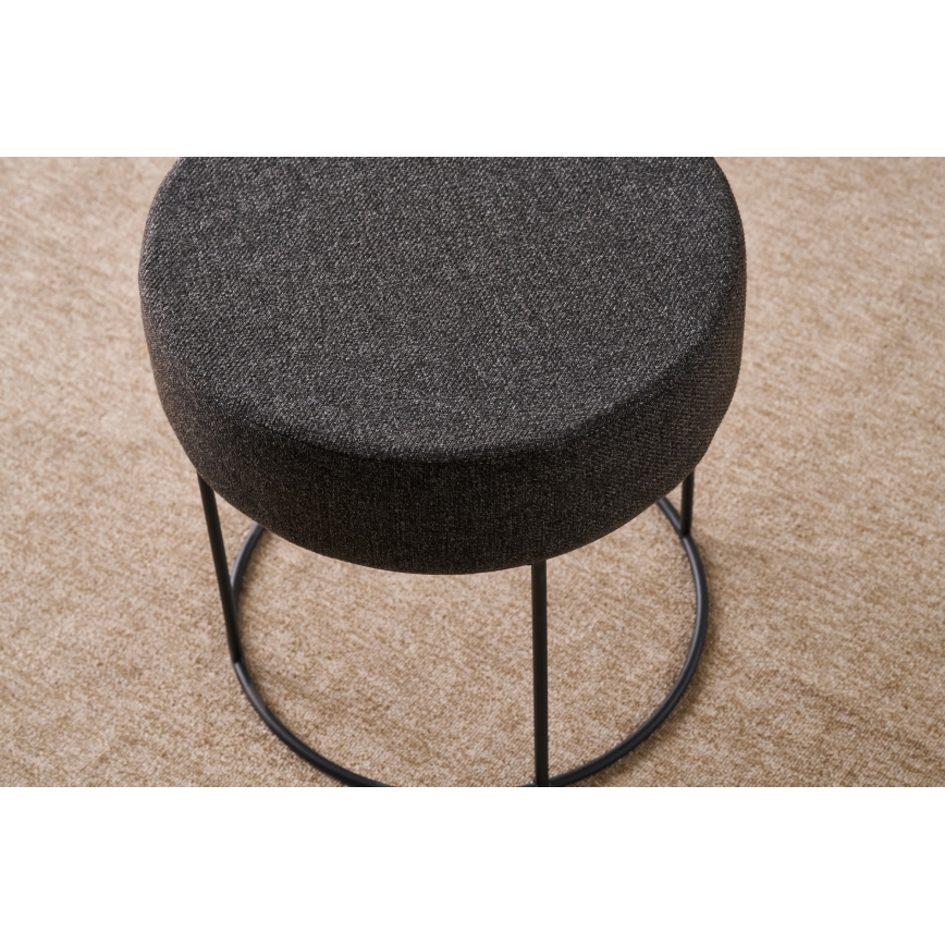 Puf RELO Ø 40 cm marrón oscuro