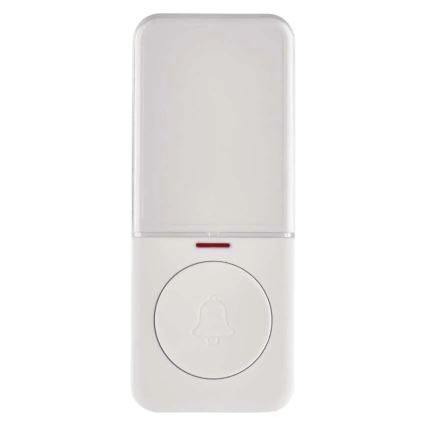 Pulsador inalámbrico para timbre 1xCR2032, blanco