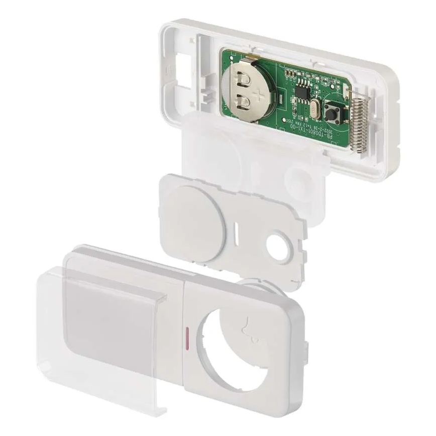 Pulsador inalámbrico para timbre 1xCR2032, blanco