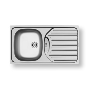 Pyramis 100139001 - Fregadero de cocina ET78 78x43,5 cm satinado
