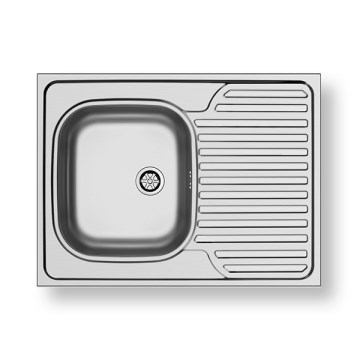 Pyramis 101041501 - Fregadero de cocina CORE 80x60 cm satinado