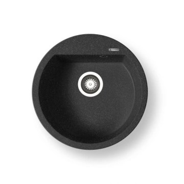 Pyramis 70106911 - Fregadero de cocina ALAZIA Ø 51 cm granito/negro