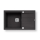 Pyramis 70167101 - Fregadero de cocina SPARTA PLUS LUX 78 x 48 cm granito/negro