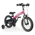 QPlay - Bicicleta infantil 14 MINIBY 3en1 rosa