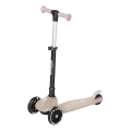 QPlay - Patinete infantil SPARKLING con ruedas LED beige