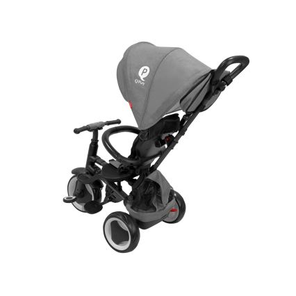 QPlay - Triciclo infantil 3 en 1 RITO EVA PLUS gris