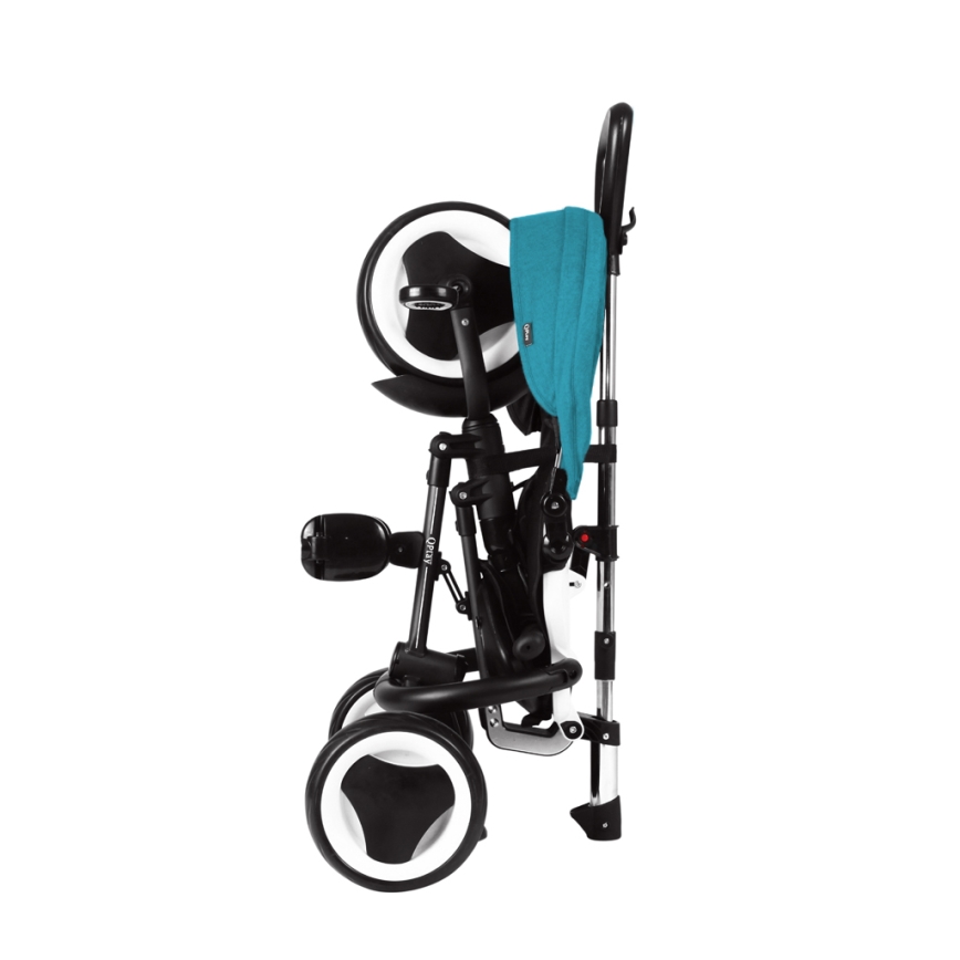 QPlay - Triciclo infantil 3 en 1 RITO EVO turquesa