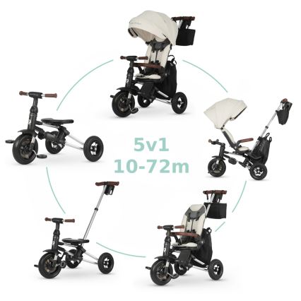 QPlay - Triciclo infantil 5 en 1 NOVA DELUXE beige