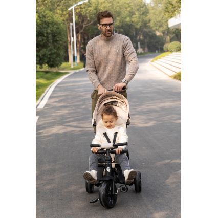 QPlay - Triciclo infantil 5 en 1 NOVA MAX beige