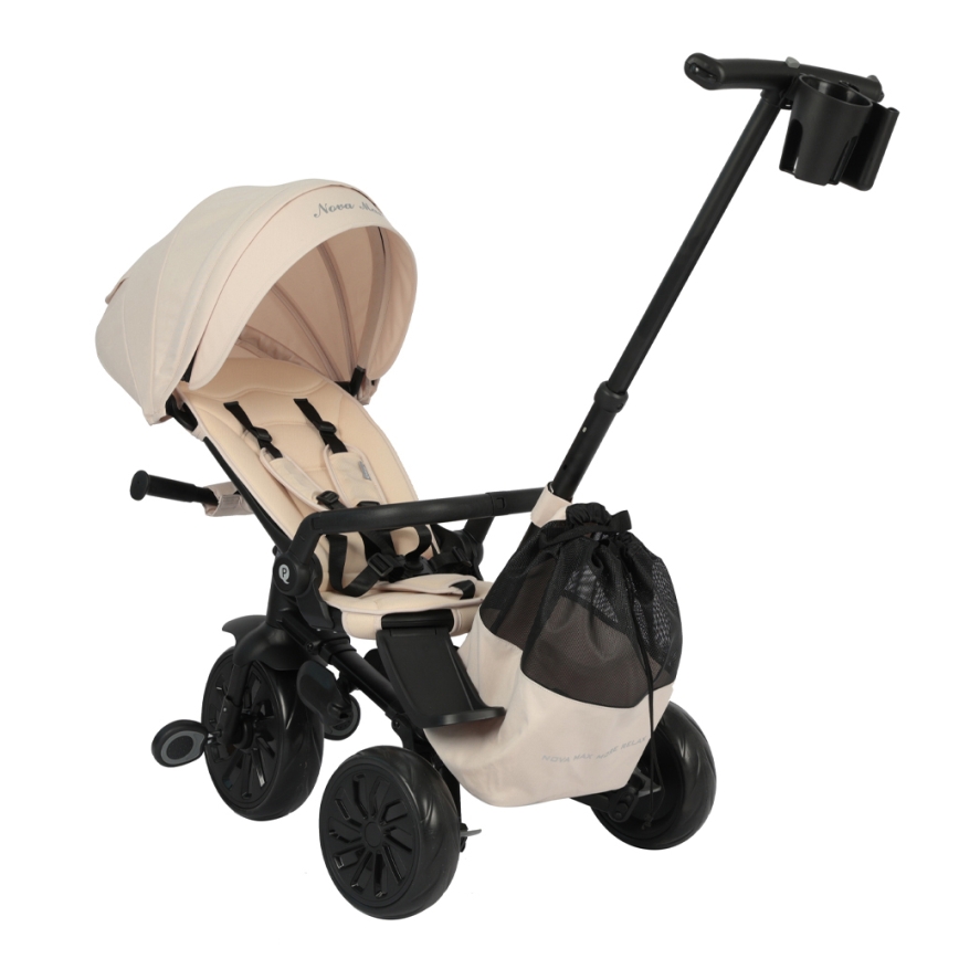 QPlay - Triciclo infantil 5 en 1 NOVA MAX beige
