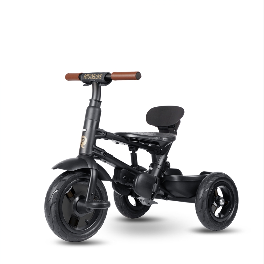 QPlay - Triciclo infantil 6 en 1 RITO DELUXE gris