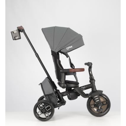 QPlay - Triciclo infantil 7 en 1 COMFO MAX gris
