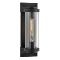 Quintiesse - Aplique de pared exterior PEARSON M 1xE27/60W/230V IP44 negro