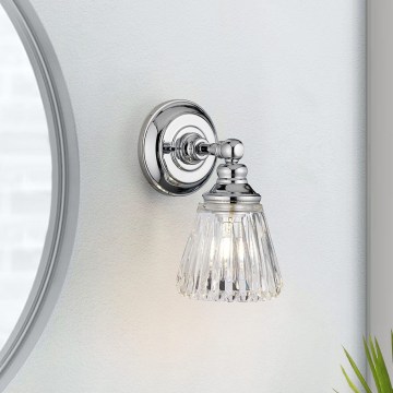 Quintiesse - Aplique de pared LED para baño KEYNES 1xG9/3W/230V IP44 cromado brillante