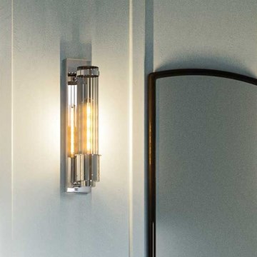 Quintiesse - Aplique de pared para baño WELLINGTON 1xE27/60W/230V IP44 cromo brillante