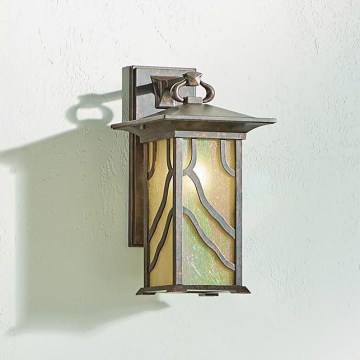 Quintiesse - Aplique de pared para exteriores MORRIS L 1xE27/60W/230V IP44 bronce